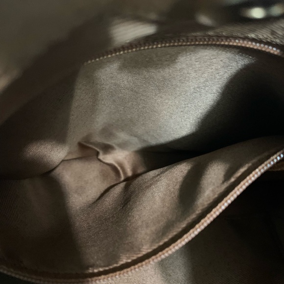 Haute Hippie Tan Suede Fringe Bag Shoulder Bag 12”x11” Boho - Picture 7 of 11